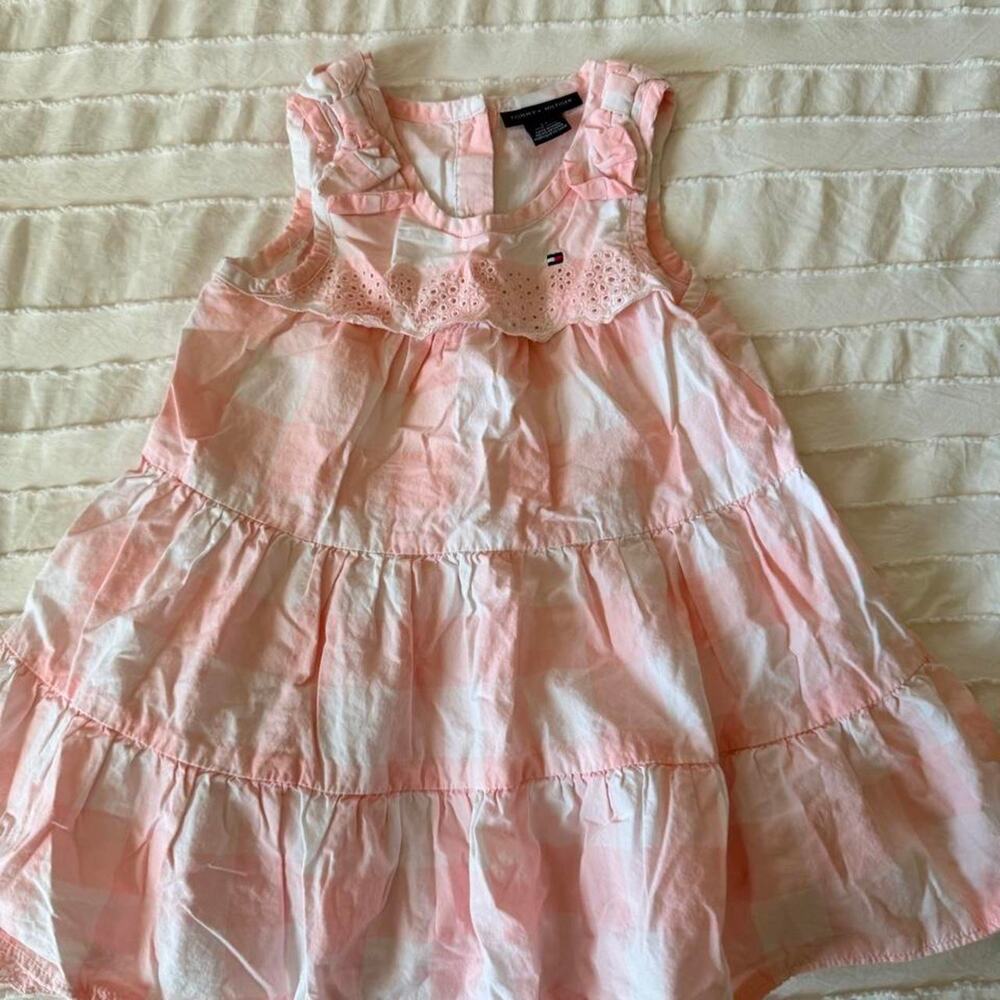 Tommy hilfiger pink white 3t dress